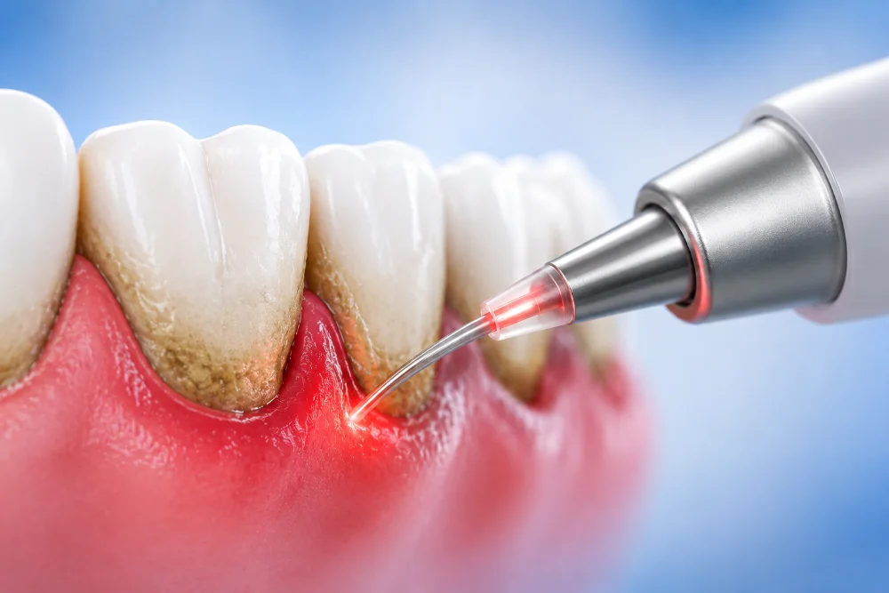 Láser en periodoncia — tratamiento de enfermedad periodontal con láser dental